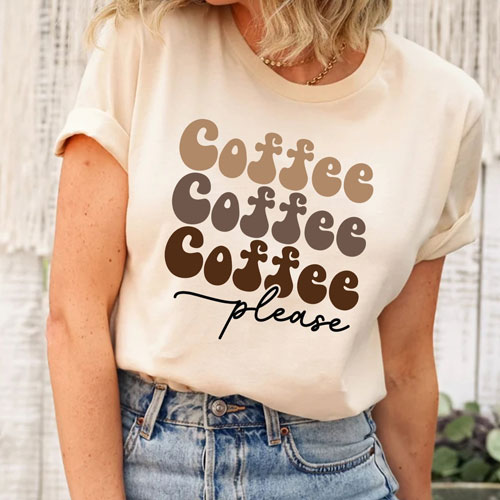 Coffee-Themed Novelty T-Shirts